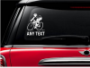 Cyclist ANY NAME CUSTOM Cycling Decal Cycling Bicycle Cyclist Bike Team Club Group